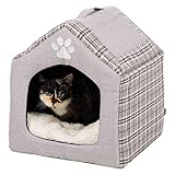 Trixie 36352 Kuschelhöhle Silas, 40 × 45 × 40 cm, grau/creme